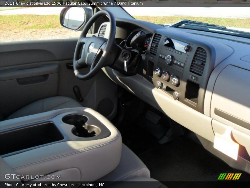 Summit White / Dark Titanium 2011 Chevrolet Silverado 1500 Regular Cab