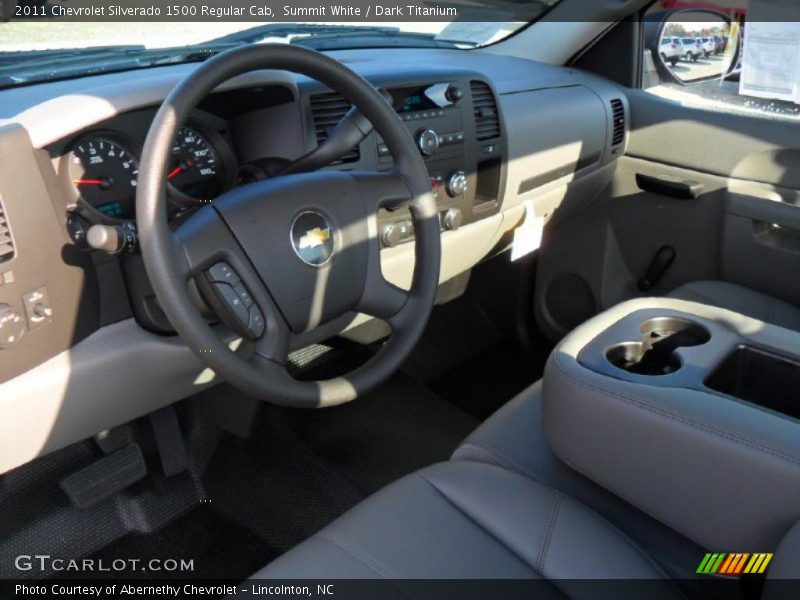 Summit White / Dark Titanium 2011 Chevrolet Silverado 1500 Regular Cab