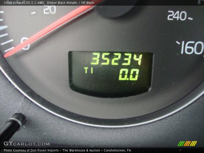 Ember Black Metallic / Off Black 2008 Volvo XC90 3.2 AWD