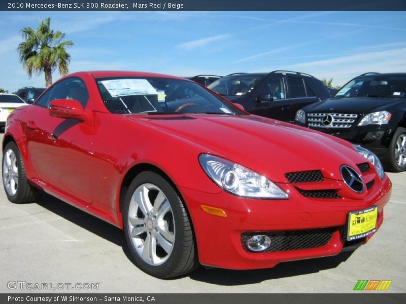 Front 3/4 View of 2010 SLK 300 Roadster
