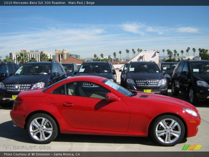  2010 SLK 300 Roadster Mars Red