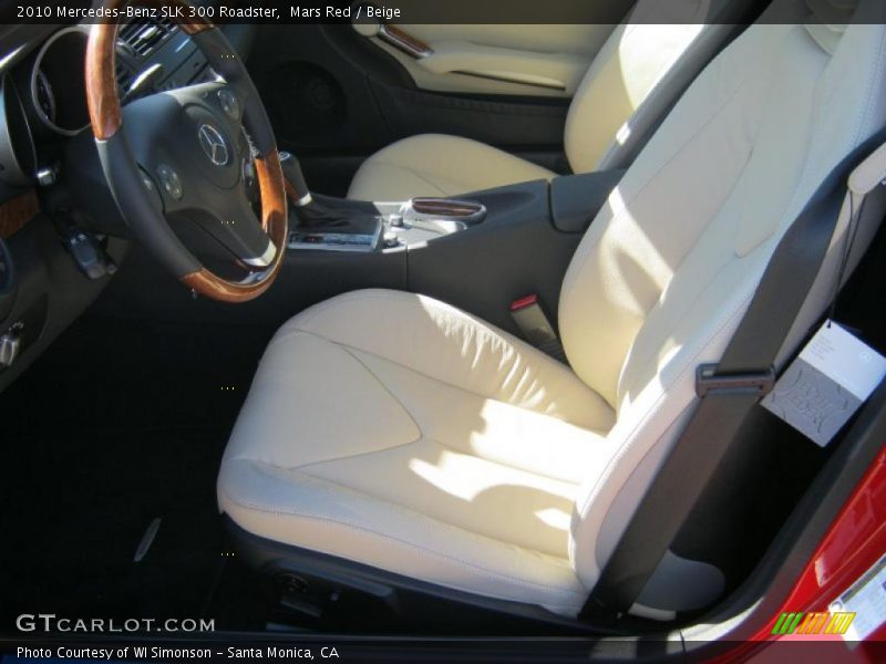  2010 SLK 300 Roadster Beige Interior