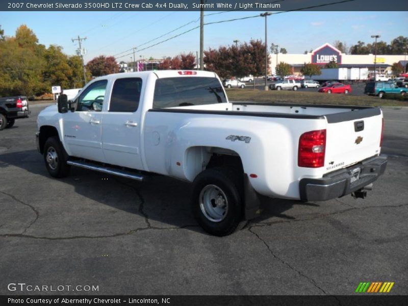 Summit White / Light Titanium 2007 Chevrolet Silverado 3500HD LTZ Crew Cab 4x4 Dually