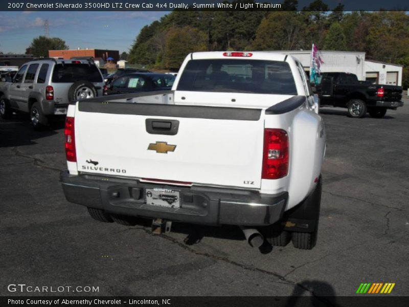 Summit White / Light Titanium 2007 Chevrolet Silverado 3500HD LTZ Crew Cab 4x4 Dually