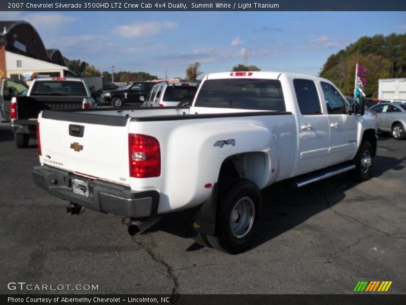 Summit White / Light Titanium 2007 Chevrolet Silverado 3500HD LTZ Crew Cab 4x4 Dually