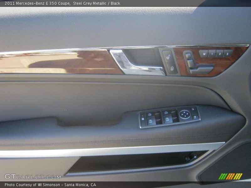 Steel Grey Metallic / Black 2011 Mercedes-Benz E 350 Coupe