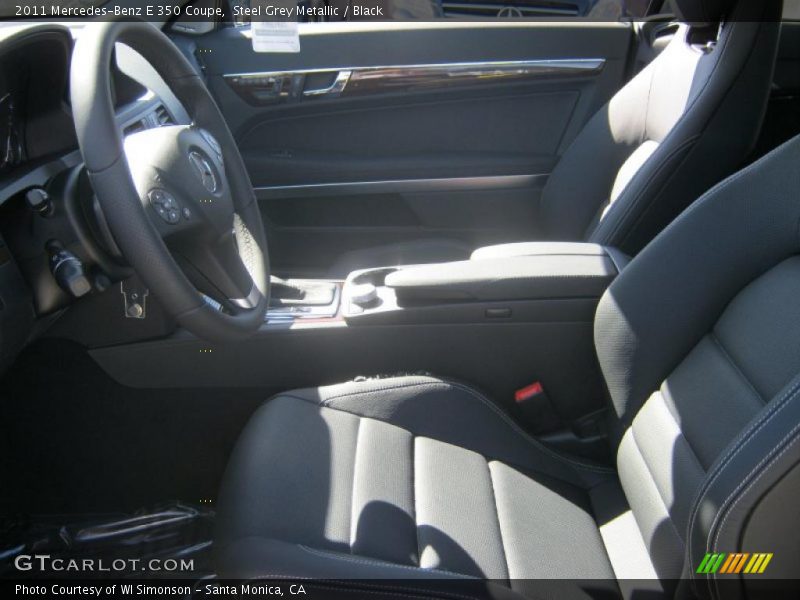 Steel Grey Metallic / Black 2011 Mercedes-Benz E 350 Coupe