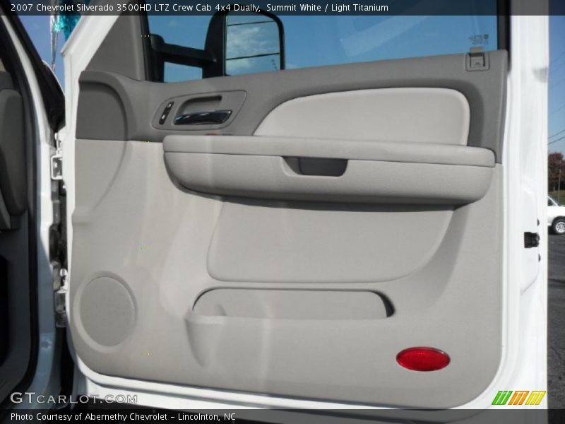 Summit White / Light Titanium 2007 Chevrolet Silverado 3500HD LTZ Crew Cab 4x4 Dually