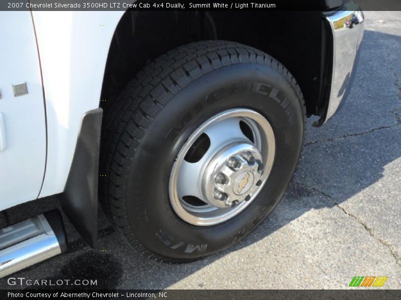 Summit White / Light Titanium 2007 Chevrolet Silverado 3500HD LTZ Crew Cab 4x4 Dually