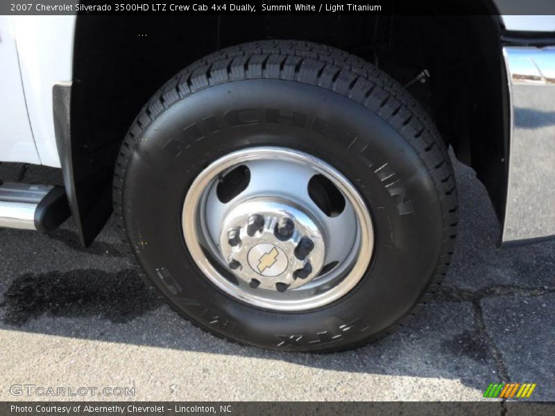 Summit White / Light Titanium 2007 Chevrolet Silverado 3500HD LTZ Crew Cab 4x4 Dually