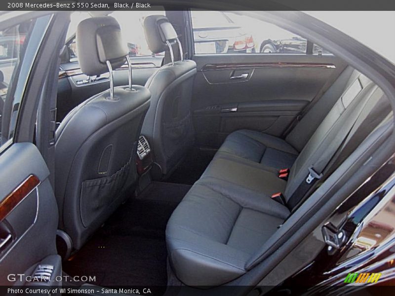Black / Black 2008 Mercedes-Benz S 550 Sedan