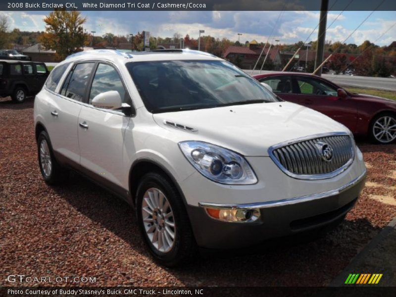White Diamond Tri Coat / Cashmere/Cocoa 2008 Buick Enclave CXL