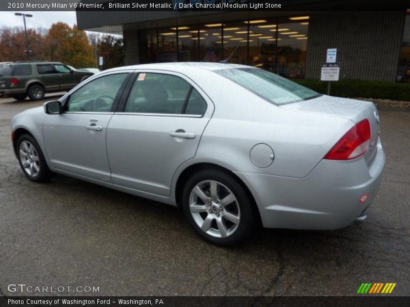 Brilliant Silver Metallic / Dark Charcoal/Medium Light Stone 2010 Mercury Milan V6 Premier