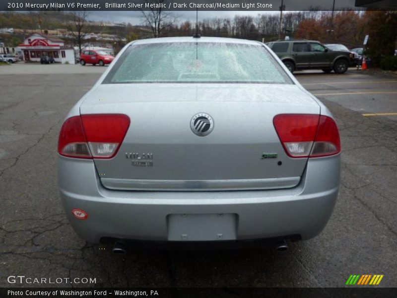 Brilliant Silver Metallic / Dark Charcoal/Medium Light Stone 2010 Mercury Milan V6 Premier