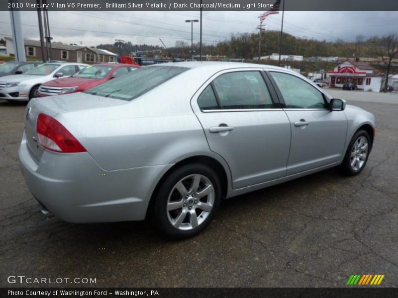 Brilliant Silver Metallic / Dark Charcoal/Medium Light Stone 2010 Mercury Milan V6 Premier