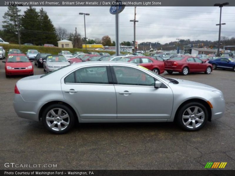 Brilliant Silver Metallic / Dark Charcoal/Medium Light Stone 2010 Mercury Milan V6 Premier