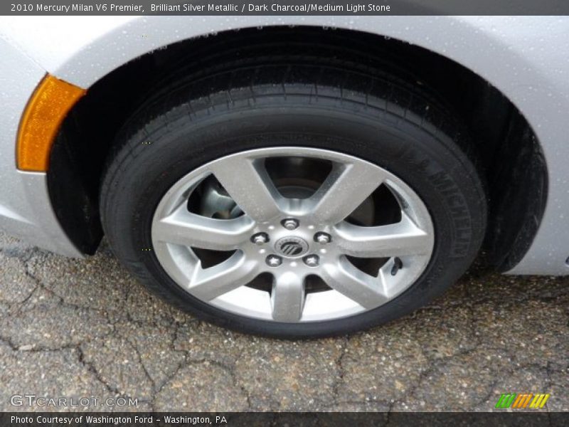 Brilliant Silver Metallic / Dark Charcoal/Medium Light Stone 2010 Mercury Milan V6 Premier