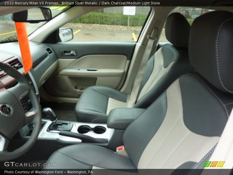Brilliant Silver Metallic / Dark Charcoal/Medium Light Stone 2010 Mercury Milan V6 Premier