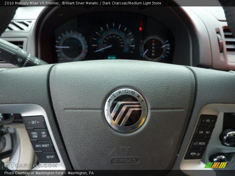Brilliant Silver Metallic / Dark Charcoal/Medium Light Stone 2010 Mercury Milan V6 Premier