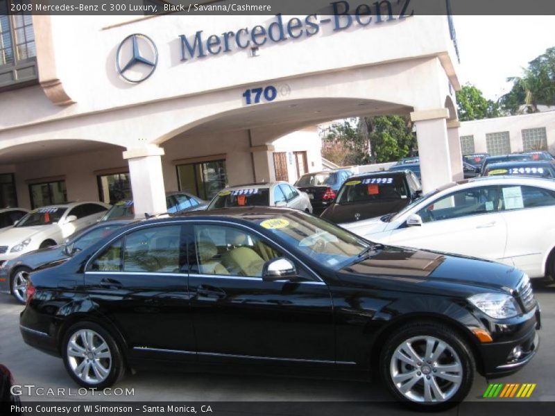 Black / Savanna/Cashmere 2008 Mercedes-Benz C 300 Luxury