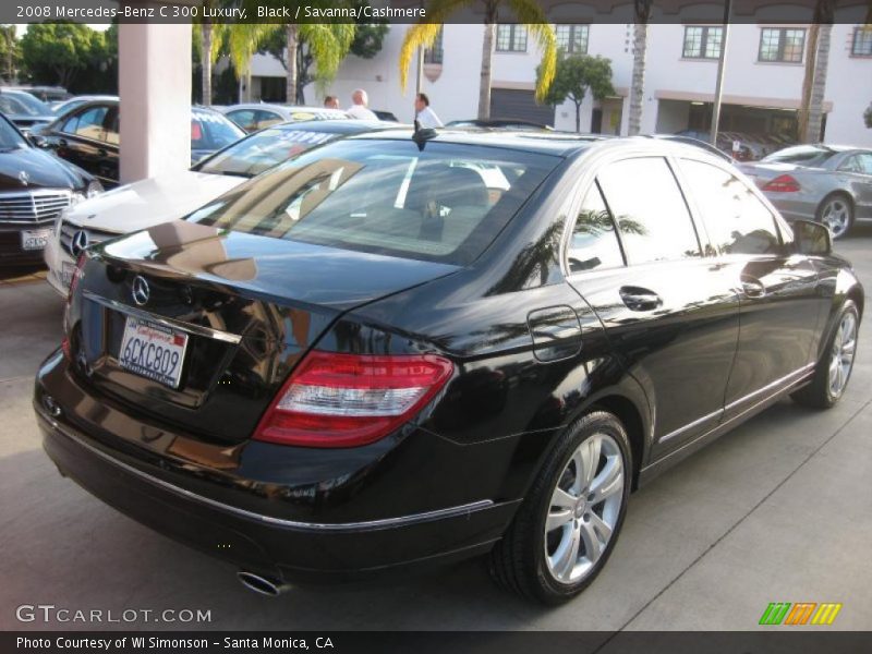 Black / Savanna/Cashmere 2008 Mercedes-Benz C 300 Luxury
