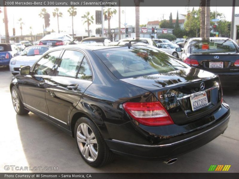 Black / Savanna/Cashmere 2008 Mercedes-Benz C 300 Luxury