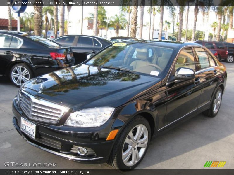 Black / Savanna/Cashmere 2008 Mercedes-Benz C 300 Luxury