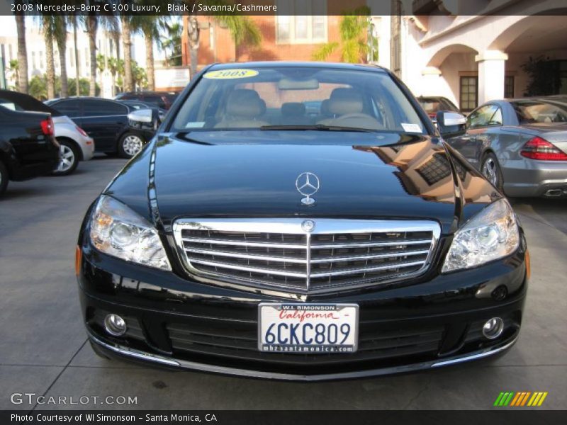 Black / Savanna/Cashmere 2008 Mercedes-Benz C 300 Luxury