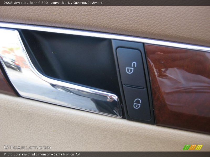 Black / Savanna/Cashmere 2008 Mercedes-Benz C 300 Luxury