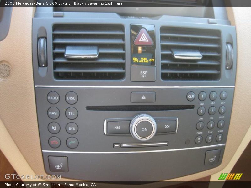 Black / Savanna/Cashmere 2008 Mercedes-Benz C 300 Luxury