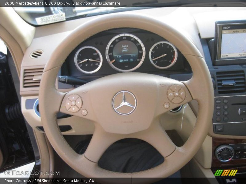 Black / Savanna/Cashmere 2008 Mercedes-Benz C 300 Luxury