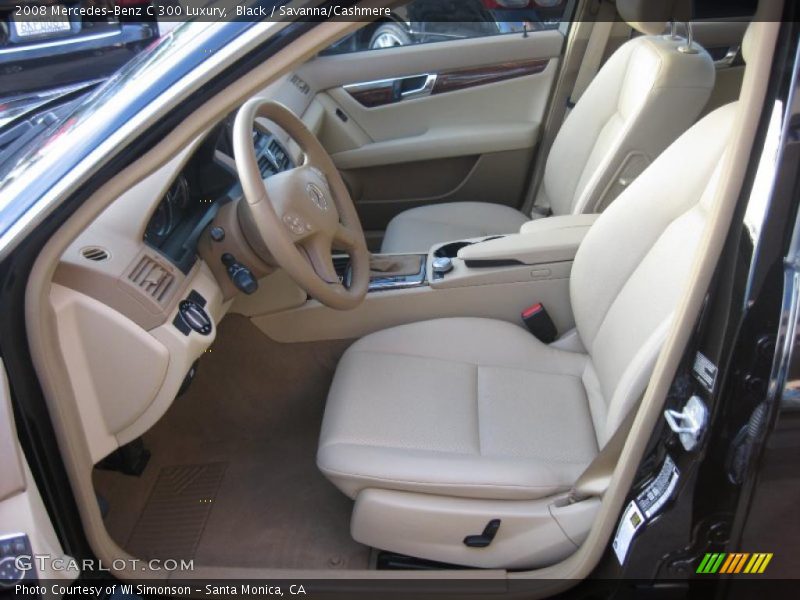 Black / Savanna/Cashmere 2008 Mercedes-Benz C 300 Luxury
