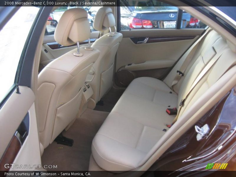 Black / Savanna/Cashmere 2008 Mercedes-Benz C 300 Luxury