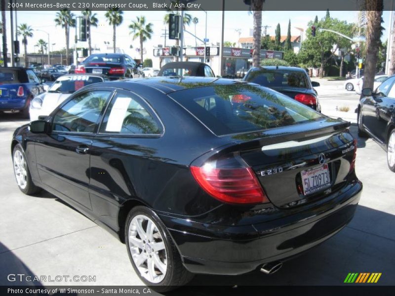 Black / Ash Grey 2004 Mercedes-Benz C 230 Kompressor Coupe