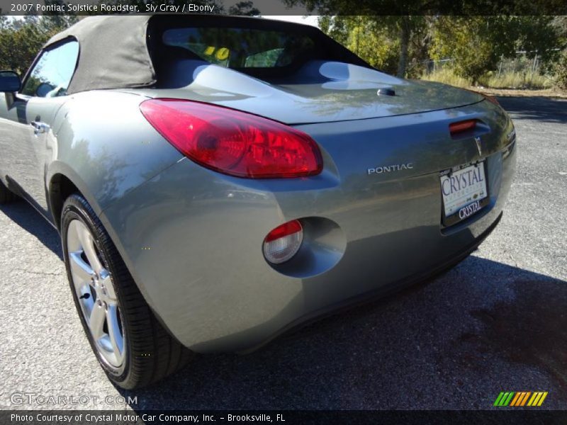 Sly Gray / Ebony 2007 Pontiac Solstice Roadster