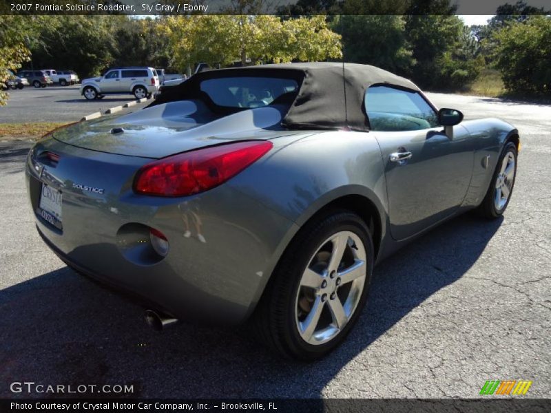 Sly Gray / Ebony 2007 Pontiac Solstice Roadster