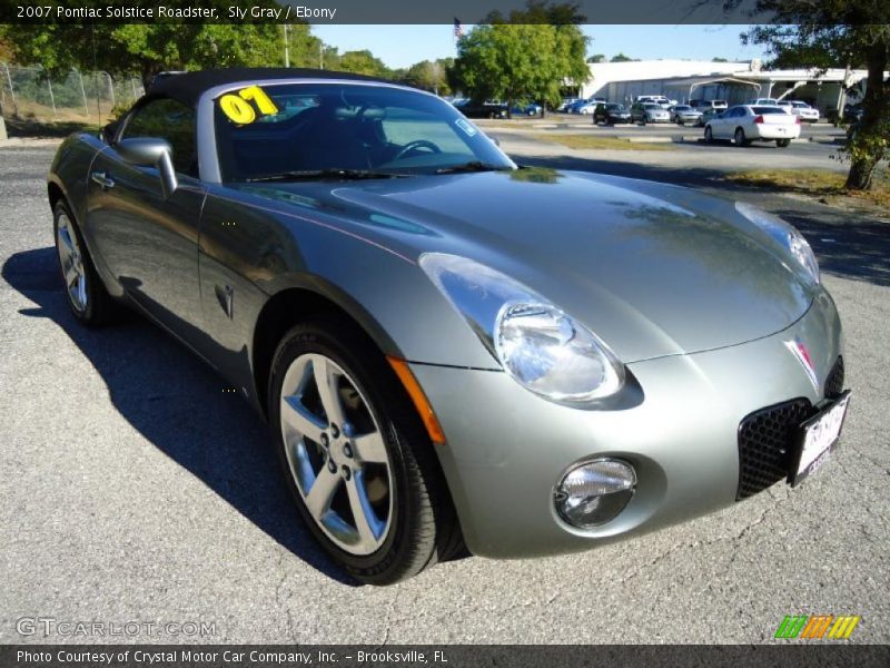 Sly Gray / Ebony 2007 Pontiac Solstice Roadster