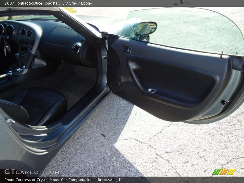 Sly Gray / Ebony 2007 Pontiac Solstice Roadster