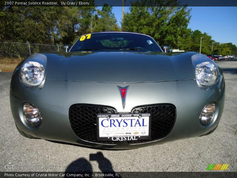 Sly Gray / Ebony 2007 Pontiac Solstice Roadster