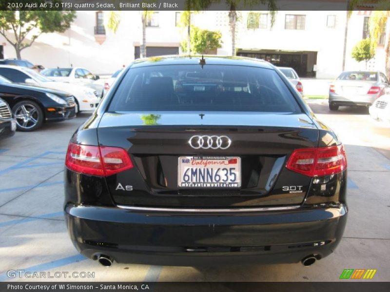 Brilliant Black / Black 2010 Audi A6 3.0 TFSI quattro Sedan