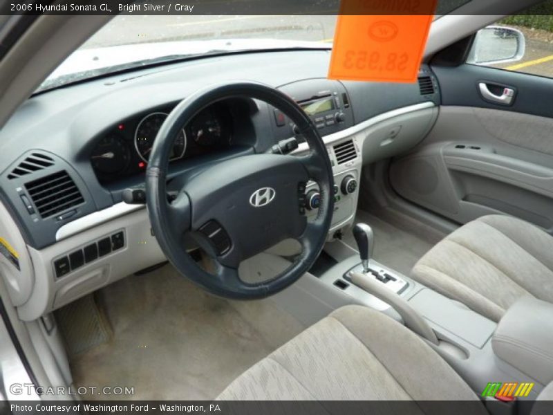 Bright Silver / Gray 2006 Hyundai Sonata GL