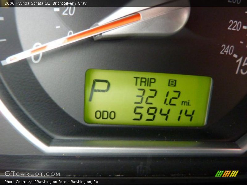 Bright Silver / Gray 2006 Hyundai Sonata GL