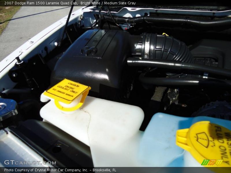 Bright White / Medium Slate Gray 2007 Dodge Ram 1500 Laramie Quad Cab