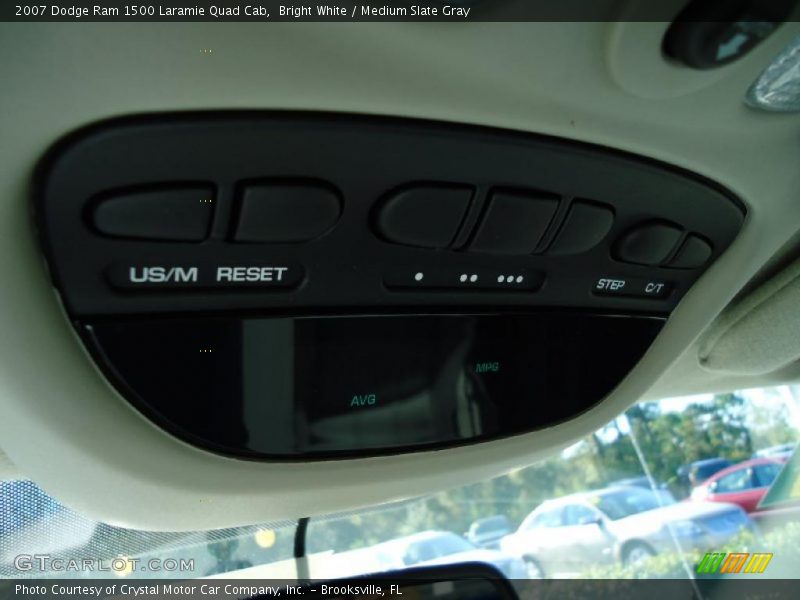 Bright White / Medium Slate Gray 2007 Dodge Ram 1500 Laramie Quad Cab