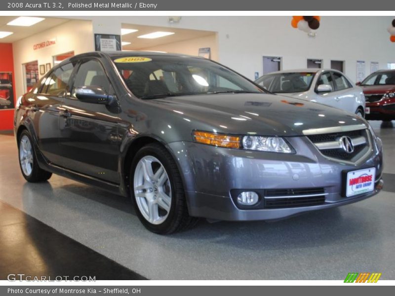 Polished Metal Metallic / Ebony 2008 Acura TL 3.2