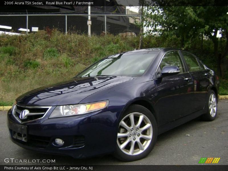 Royal Blue Pearl / Parchment 2006 Acura TSX Sedan