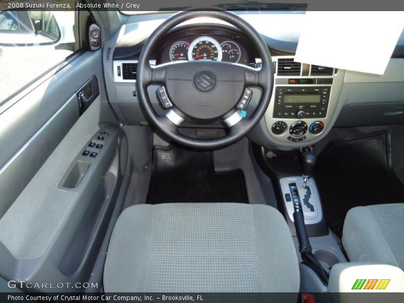 Absolute White / Grey 2008 Suzuki Forenza