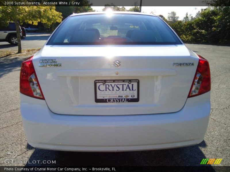 Absolute White / Grey 2008 Suzuki Forenza