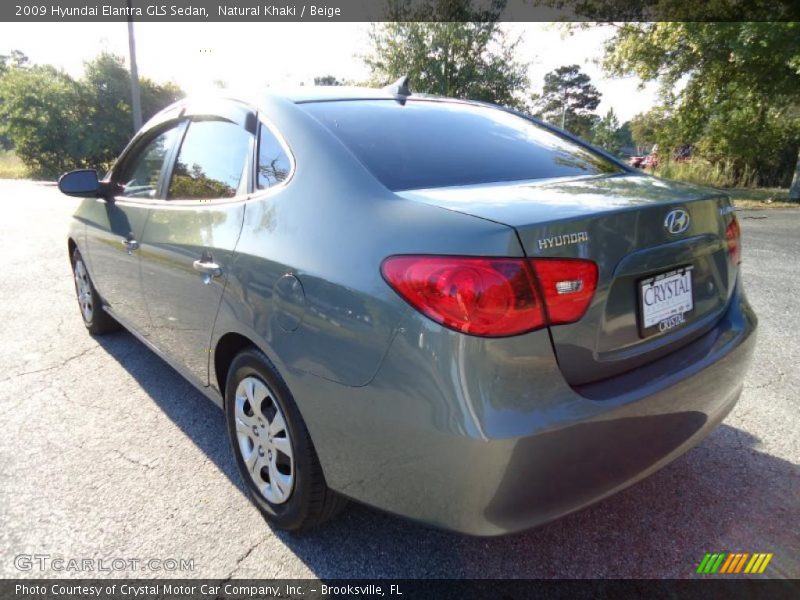 Natural Khaki / Beige 2009 Hyundai Elantra GLS Sedan