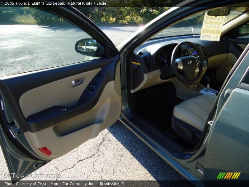 Natural Khaki / Beige 2009 Hyundai Elantra GLS Sedan